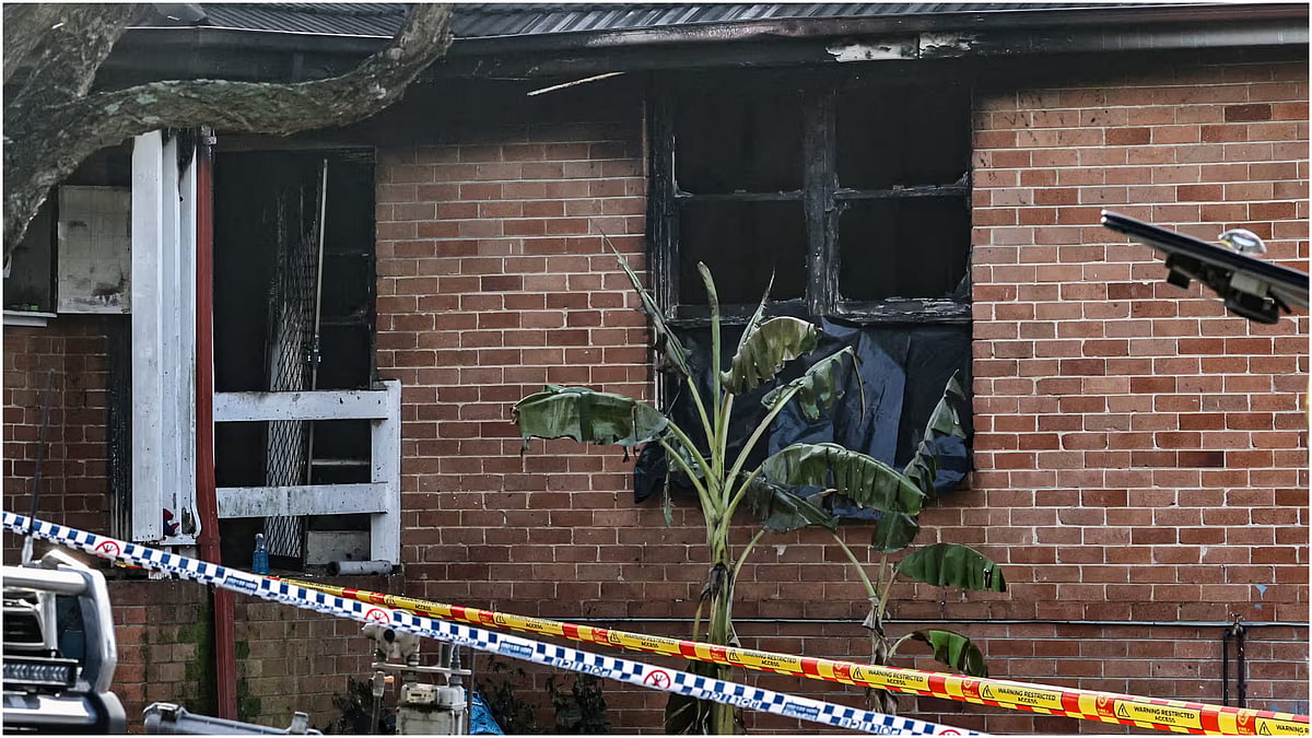 | Photo: AAP : 'Dad Tried To Kill Us': Father Arrested After Tapping Wife, 7 Children In A House Fire 